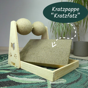 Knuddel die Katz' Ersatz-Kratzpappe "Kratzfatz" | Passend für die Kratzstation "Kugelblitz"