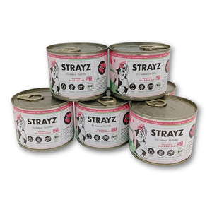 STRAYZ Bio-Katzenfutter - Rind & Rote Beete in Soße | 6x200g | Nassfutter