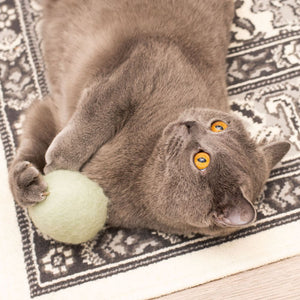 Natürliche Wollfilzkugel | Katzenspielball zum Befüllen mit Katzenminze